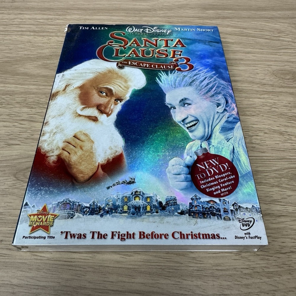 The Santa Clause 3 The Escape Clause Brand NEW Factory Sealed Slip Cover Disney